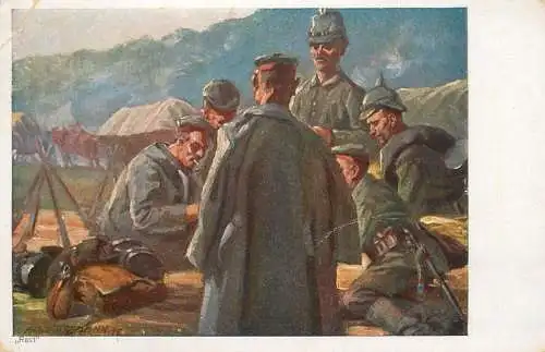 Kunstler-AK "Rast"