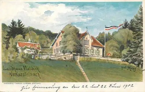 Landhaus Waldeck Neckarsteinach 1902