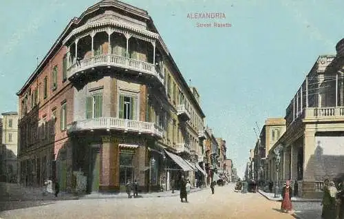 Egypt Alexandria street Rosette