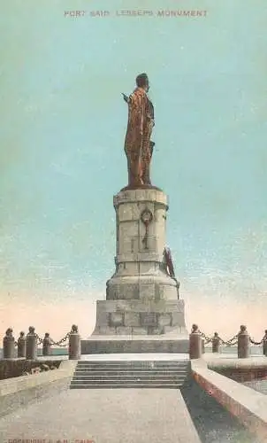 Egypt Port Said Lesseps monument