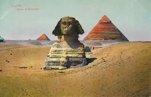 Egypt Cairo Sphinx and pyramides