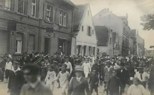 Parade to identify real photo postcard