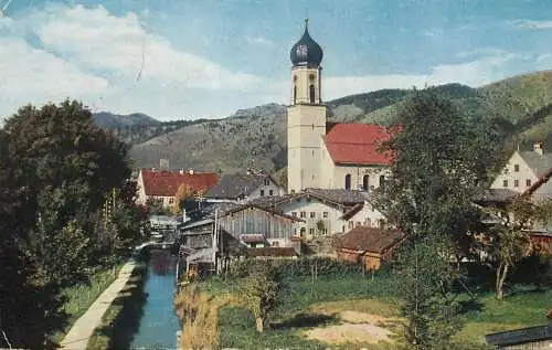 Germany Oberammergau village church