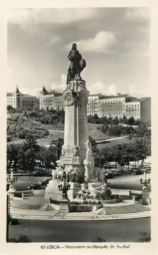 Portugal Lisbon Marques de Pombal statue monument
