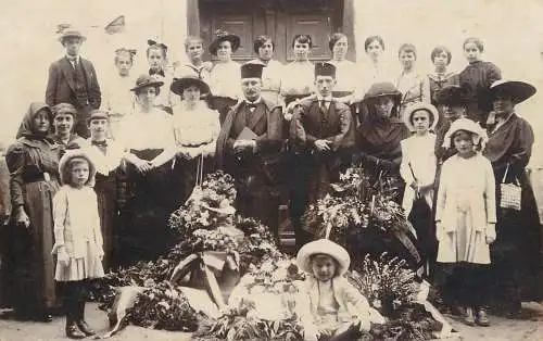 Social history group of people event
