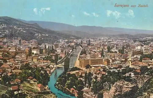 Bosnia and Herzegovina Sarajevo vom Kastelt