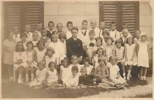 School history photo postcard 1930
