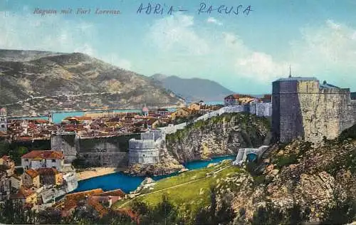 Italy Sicily  Ragusa and Fort Lorenzo