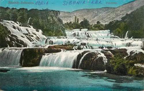 Croatia Šibenik-Knin Šibenik waterfalls