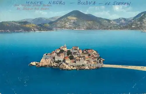 Montenegro Budva San Stefan island citadel village