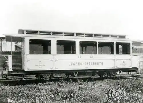 Transportation card Tramways BC 12 Tramvia Lugano Tesserete SWS 1910