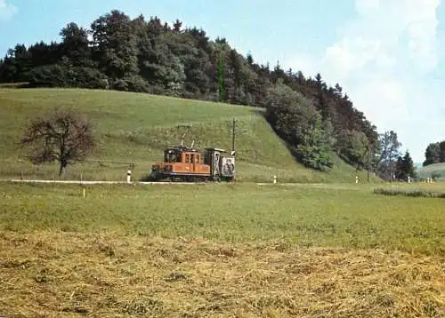 Transportation card trains Fahrleitungsdienst der Frauenfeld Jakobstal und Matzingen Ge 4/4 1964