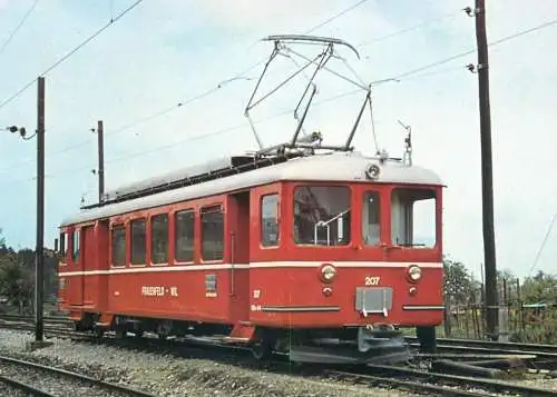 Transportation card tramway Biel Tauffelen Ins Bahn BTI SWS/MFO 1947