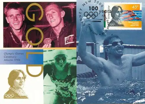 Australia Maxi Card Olympic Games Centenary Atlanta 1996 US