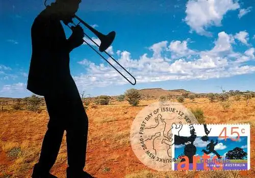 Australia Maxi Card 50th anniversary Arts councils 1996