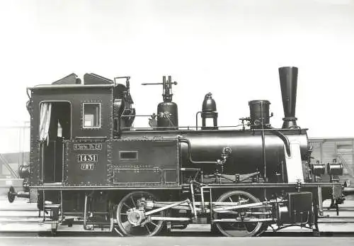Train locomotive type Sachs. VII T nr, 1431 1886
