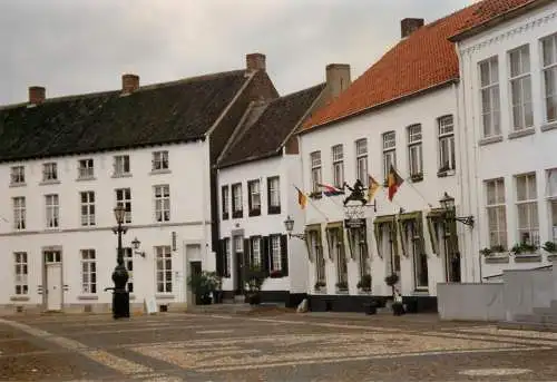 Netherlands Limburg Thorn Kodak photo courtyard and flags