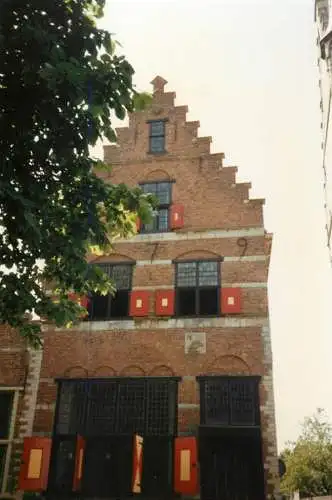 Netherlands Limburg Thorn Kodak photo Veere 1993 typical house facade
