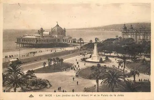 France Alpes Maritimes Nice les jardins du Roi Albert Ier et le Palais de la Jetee