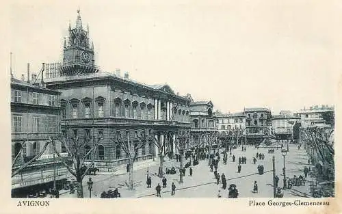 France Vaucluse  Avignon place Georges Clemenceau