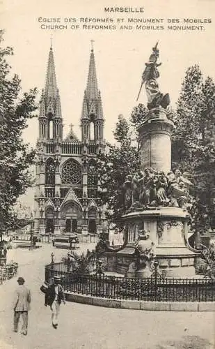 France Bouches-du-Rhône Marseilles eglise des Reformes er monument des Mobiles