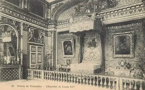 France Yvelines Versailles (Château) chambre de Louis XIV