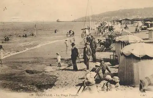 France Calvados Deauville la plage Fleurie