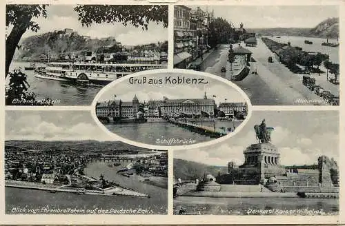 Germany Koblenz a. Rhein Schiffsbrucke