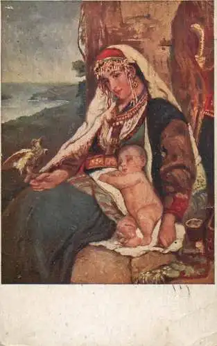 Herzegowinienne avec son enfant