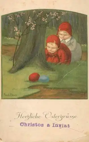 Pauli Ebner drawn children Easter fantasy