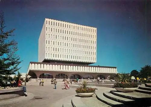 Canada postcard Waterloo university Dana Porter arts library