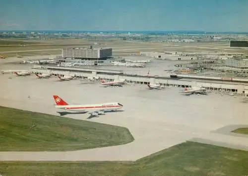 Canada postcard Toronto International airport Air Canada 747 airplane
