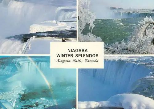 Canada postcard Niagara Falls winter splendor