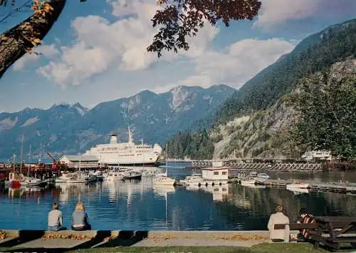 Canada postcard British Columbia West Vancouver Horseshoe Bay ferry terminal