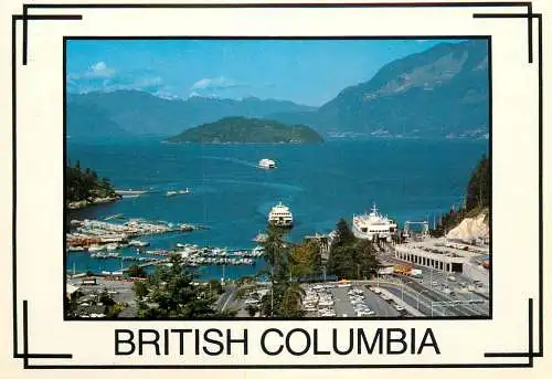 Canada postcard West Vancouver Horseshoe bay ferry