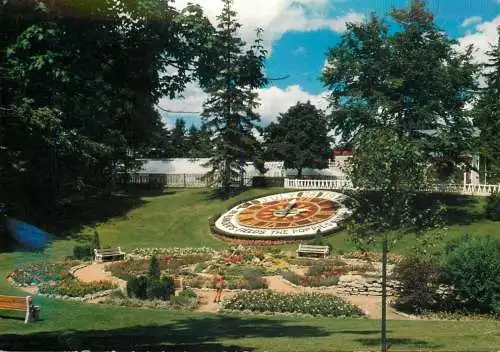 Canada postcard Ontario Guelph floral clock John McRae memorial home