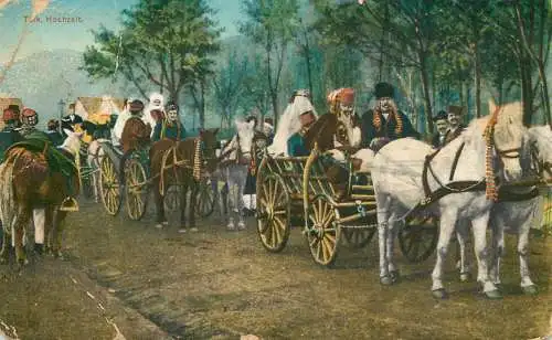 Sarajevo ethnic types 1914 postcard