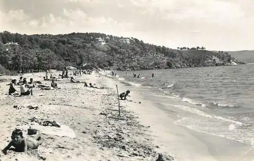 France postcard Var Croix Valmer plage de La Croix