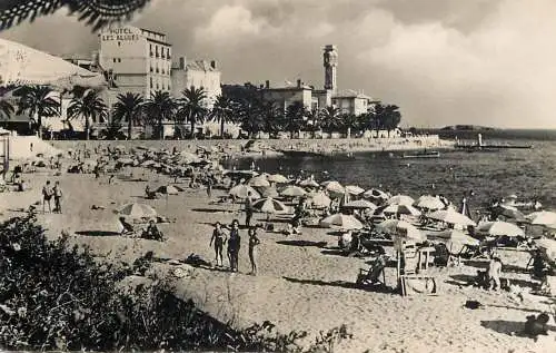 France postcard Var Saint-Raphaël la plage 1953