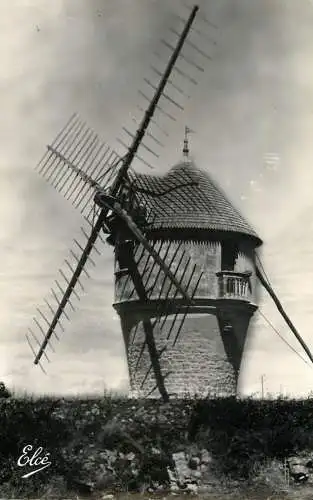France postcard La Baule le moulin a vent