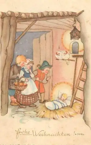 Christmas greetings postcard H. Thiel
