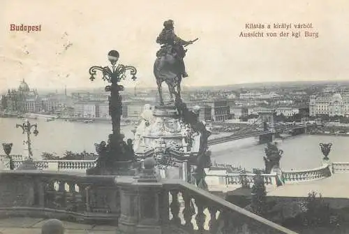 Budapest 1912 (unstick back damaged postcard)
