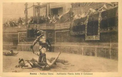 Roma Pollice Verso anfiteatro Flavio detto il Colosseo (unstick back)