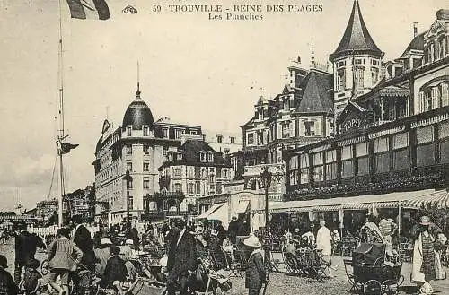 Trouville carte d`autrefois
