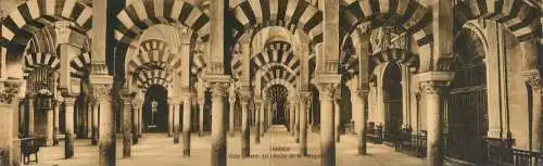 Cordoba Mezquita interior double postcard