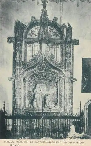 Spain Burgos La Cartuja Sepulcro del Infante Don Alonso