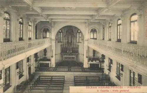 Colegio Hispano-Frances Figueras - Capilla vista general