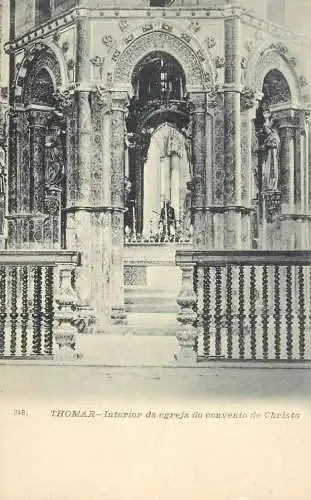 Portugal Thomar interior of the church of the convent of Christo