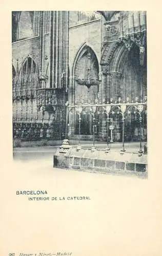 Spain Barcelona interior de la Catedral