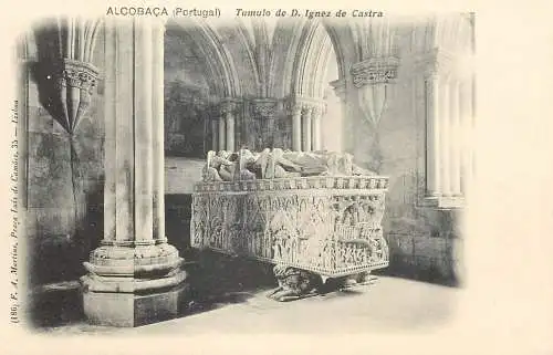 Portugal Alcobaca Tumulo de D. Ignez de Castra